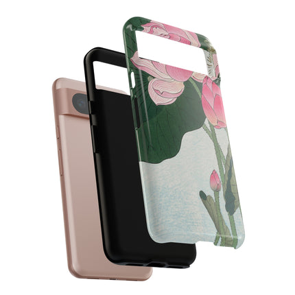 Blooming Lotus Flowers by Ohara Koson Phone Cases