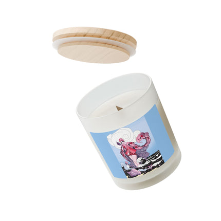 Goddess of the Swirling Sea Frosted Candle