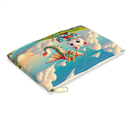 Geisha Kitten and the Dragon Kite Accessory Pouch – Joyful Flight & Dragon Spirit