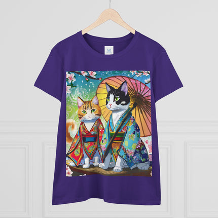 Kimono Kitties Cotton Tee