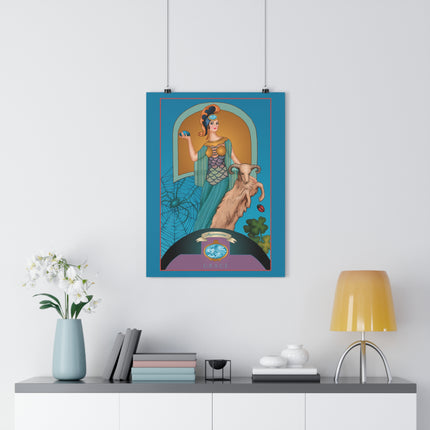 March & Aquamarine (Gem Series) by Sofia Chiostri Giclée Art Print