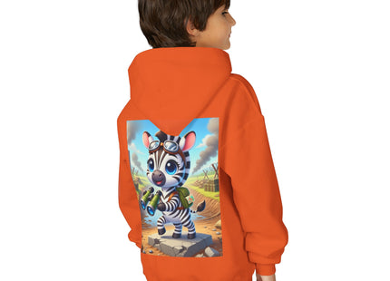 Zebra Lookout Youth Heavy Blend Hooded Sweatshirt