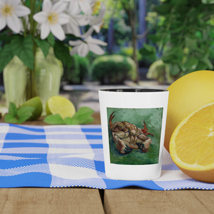 Crab on its Back by Vincent Van Gogh Ceramic Shot Glass