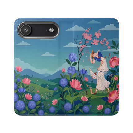 🌸🌿 The Garden Hide-And-Seek Flip Case – Art Deco Floral Whimsy