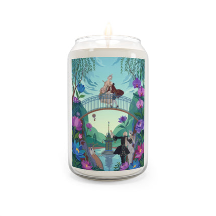 🌸💞 The Lovers On The Garden Bridge Scented Soy Candle – Art Deco Floral Romance