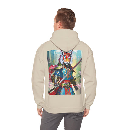 Cyberpunk Samurai Tiger – Heavy Blend™ Hooded Sweatshirt