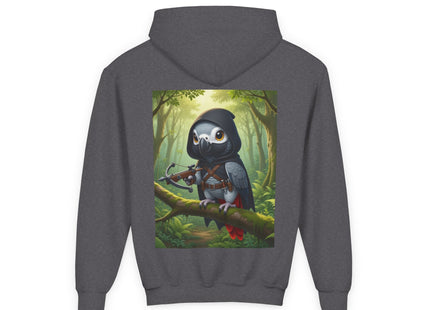 The African Grey Sentinel Youth Heavy Blend Hooded Sweatshirt