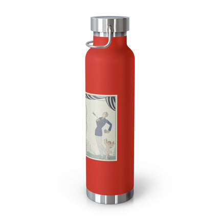Visez au coeur, belles dames! by George Barbier Copper Vacuum Insulated Bottle, 22oz