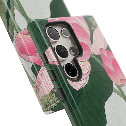 Blooming Lotus Flowers by Ohara Koson Phone Cases