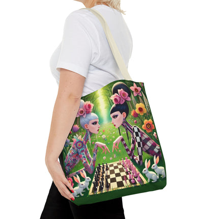 The Spring Gambit: A Fairy’s Move Tote Bag – Whimsical Chess & Spring Magic