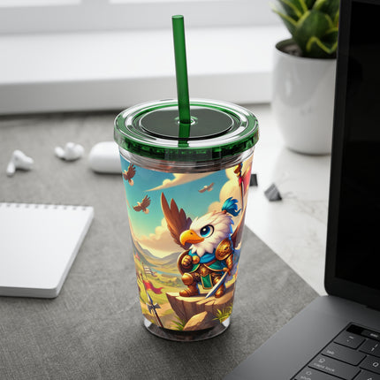 Watchful Guardian Sunsplash Tumbler with Straw, 16oz