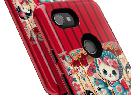 Geisha Kitten's Enchanted Carousel Phone Cases