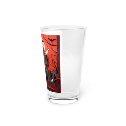 Halloween Night Scene Glass, 16oz