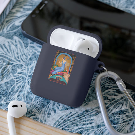 September & Sapphire AirPods Case — Gem Series by Sofia Chiostri