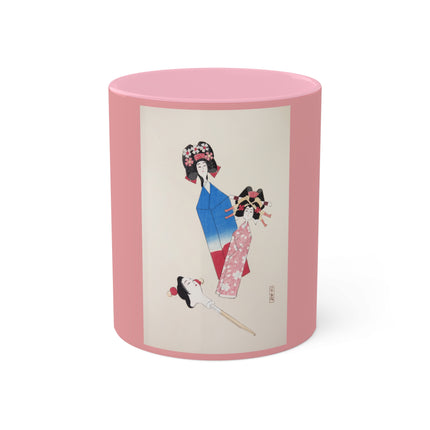 Illustrations of Japanese Toys Pl.001 by Kawasaki Kyosen Colorful Mugs, 11oz