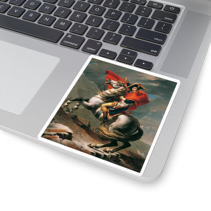 Napoleon Crossing the Alps by Jacques-Louis David Kiss-Cut Stickers (4 Sizes)