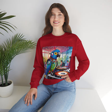 Parrot DJ Unisex Heavy Blend™ Crewneck Sweatshirt