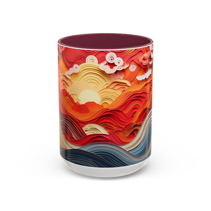 Vibrant Sunrise Sky Colorful Mugs (11oz, 15oz)