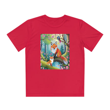 Mischievous Fox Youth Competitor Tee – Forest Fun & Whimsical Adventure