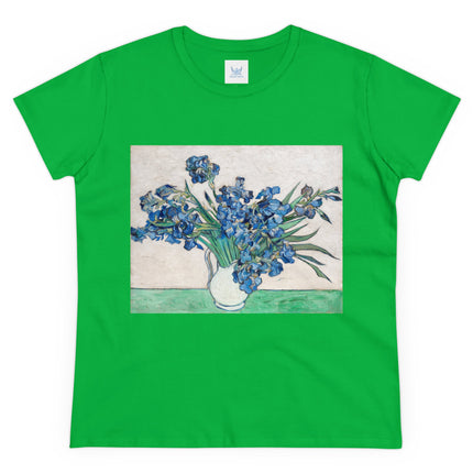 Irises by Van Gogh Women's Midweight Cotton Tee