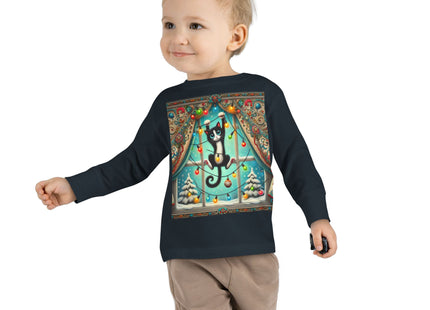 Mischief in Tinselland Toddler Long Sleeve Tee