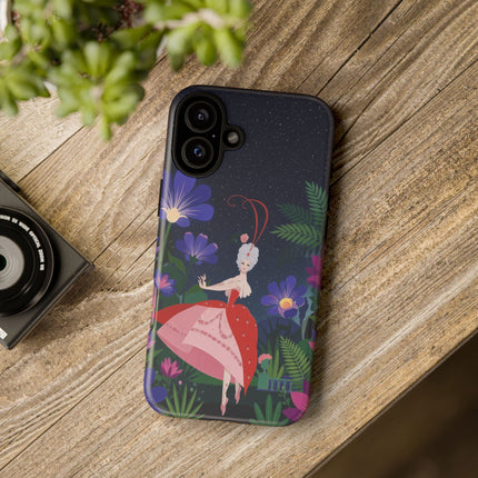 🌺✨ The Lady Of The Starlit Enchanted Garden Phone Case – Art Deco Floral Fantasy