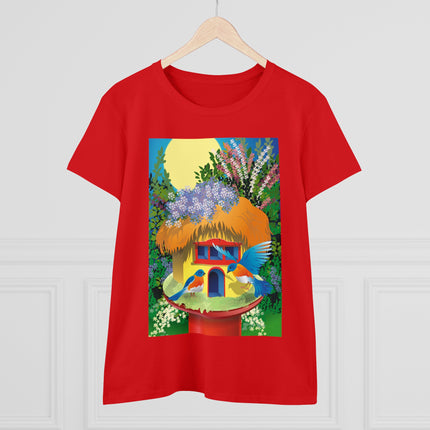 Birdhouse Haven Women's Midweight Cotton Tee