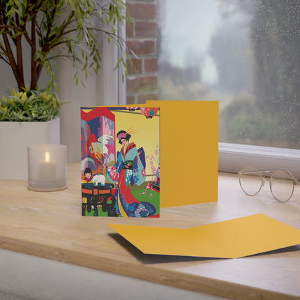 A Timeless Journey by Umberto Brunelleschi Greeting Cards (1, 10, 30, and 50pcs)