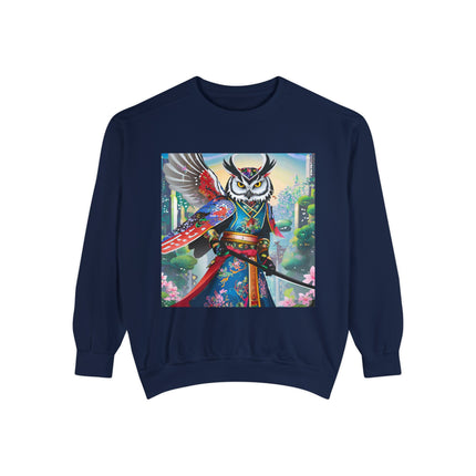 Cyberpunk Samurai Owl Sweatshirt
