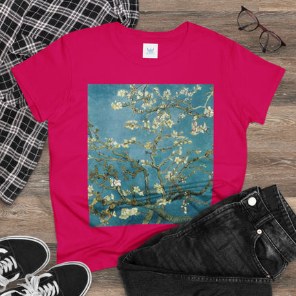 Almond Blossom by Vincent van Gogh Women's Midweight Cotton Tee