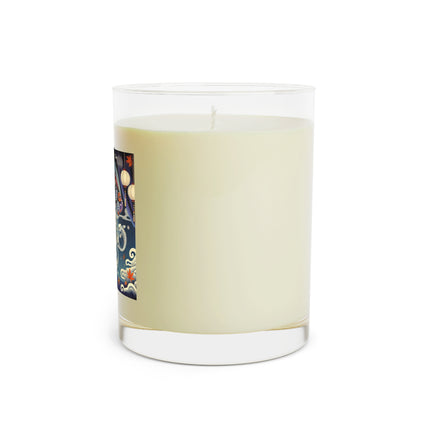 Skeleton Kabuki Performer Scented Candle - Full Glass, 11oz