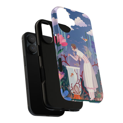 🐠🌸 The Enchanted Aquarium Garden Phone Case – Art Deco Underwater Fantasy