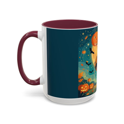 🦇🎃 The Witch Of Batwing Pumpkin Hollow Colorful Mug – Moonlit Halloween Charm