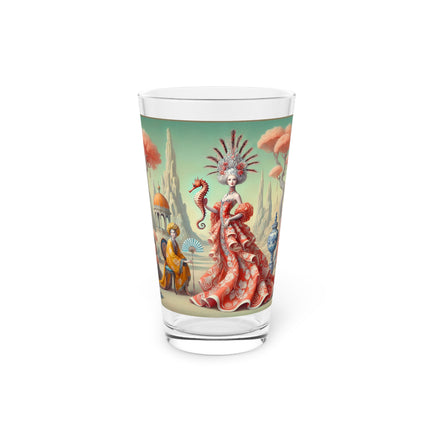 The Seahorse Court Pint Glass, 16oz