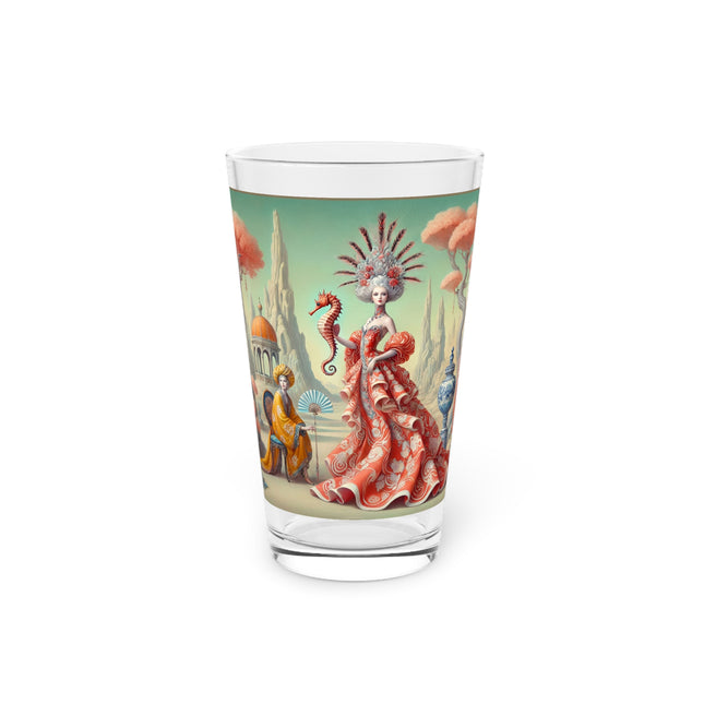 The Seahorse Court Pint Glass, 16oz