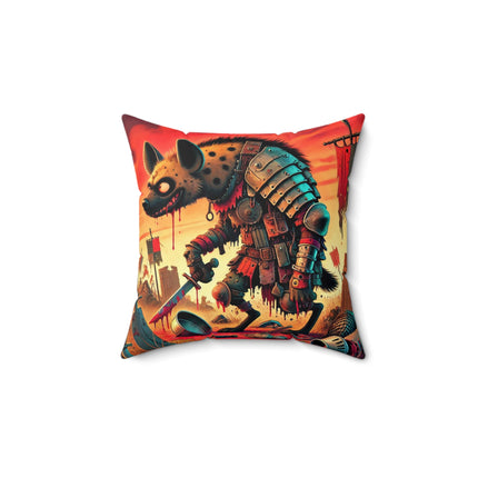 The Cunning Scavenger Spun Polyester Square Pillow