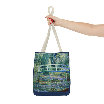 Water Lilies and Japanese Bridge by Claude Monet Tote Bag (AOP)