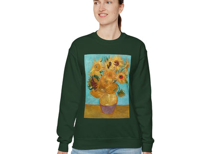 Vase with Twelve Sunflowers by Vincent Van Gogh Heavy Blend™ Crewneck Sweatshirt
