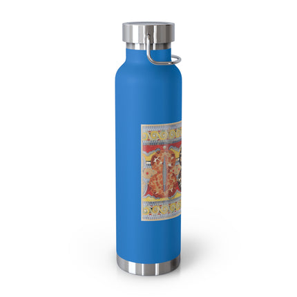 Reproduction of the Shield Frieze by Emile Gilliéron Copper Vacuum Insulated Bottle, 22oz