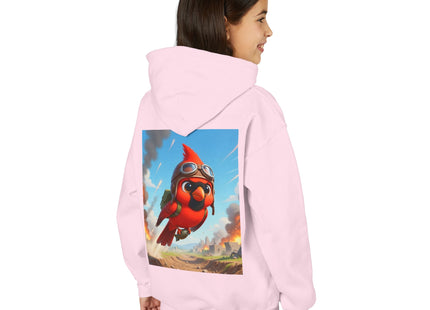 Cardinal Dive Bomber Youth Heavy Blend Hooded Sweatshirt