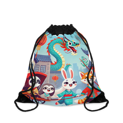 The Little Dragon and Friends Drawstring Bag – Friendship, Adventure & Storybook Charm