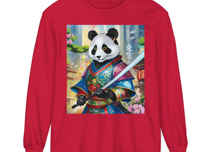 Cyberpunk Samurai Garment-dyed Long Sleeve T-Shirt