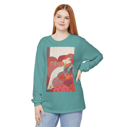Les Coussins by Georges Lepape Garment-dyed Long Sleeve T-Shirt