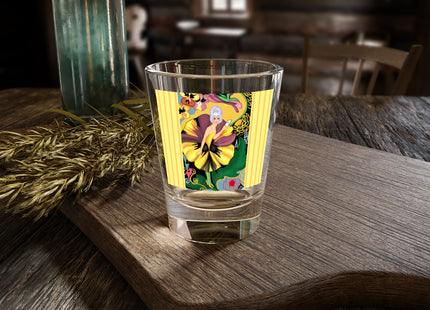 Enchanted Pansy Elegance Shot Glass, 1.5oz
