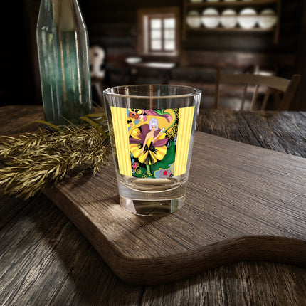 Enchanted Pansy Elegance Shot Glass, 1.5oz