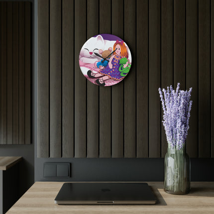 Joy of Friendship Acrylic Wall Clock, Round and Square
