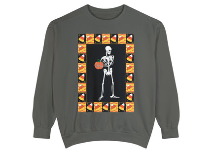 Candy Corn Skeleton Unisex Garment-Dyed Sweatshirt