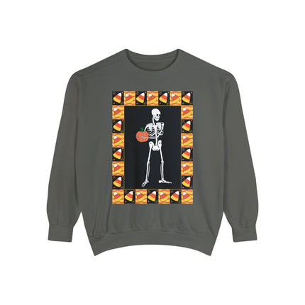 Candy Corn Skeleton Unisex Garment-Dyed Sweatshirt