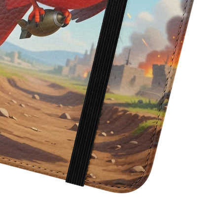 🐦✈️ The Cardinal Dive Bomber Flip Case – Bold Flight & Fearless Adventure
