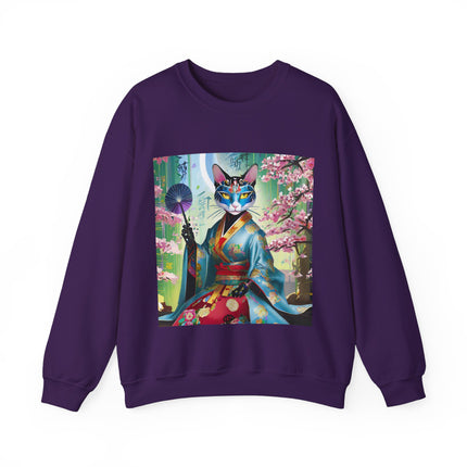 Cyberpunk Geisha Unisex Heavy Blend™ Crewneck Sweatshirt